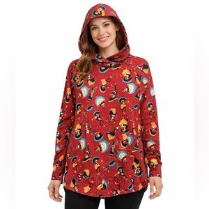 LuLaRoe Red Graphic Hoodie